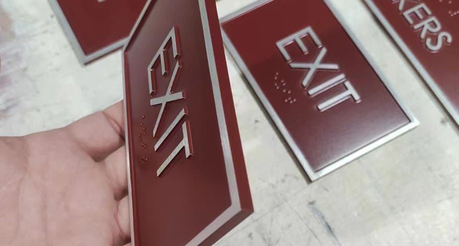 one piece aluminum signs