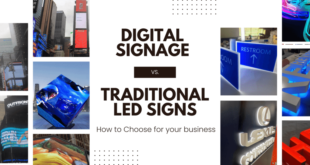How to choose the digital signage and led signs