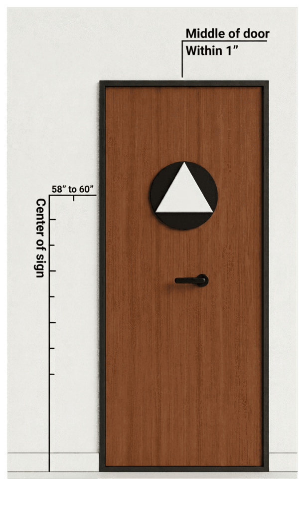 California Geometric Symbols Installation Height