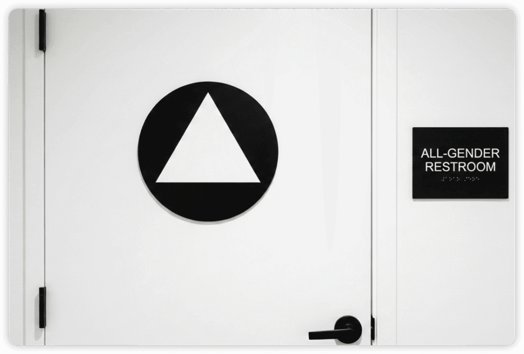 California Restroom Sign