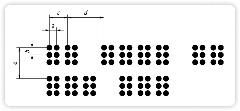 Marburg Braille Cell Spacing Illustration