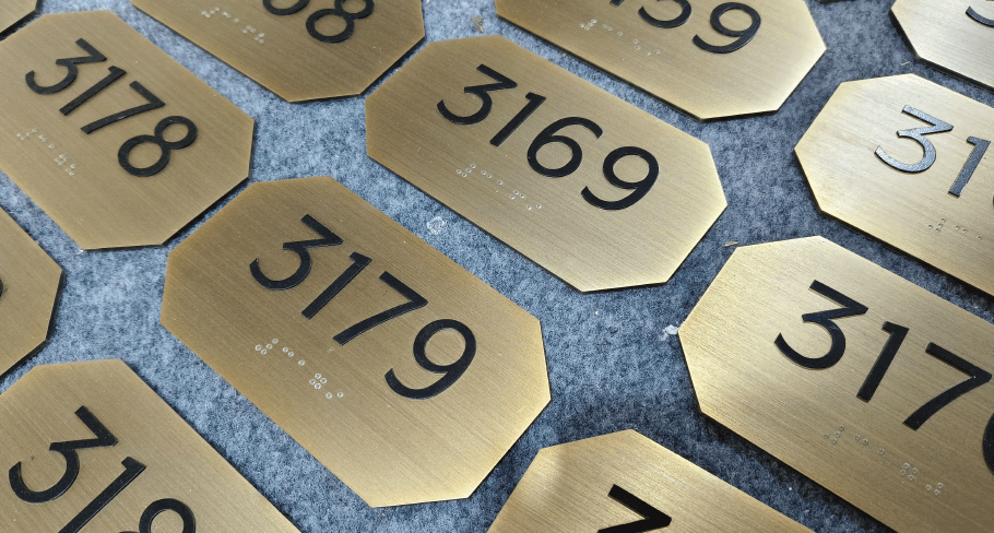 Tactile Braille Signs