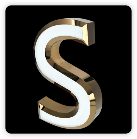 Bevelled Edge Letters