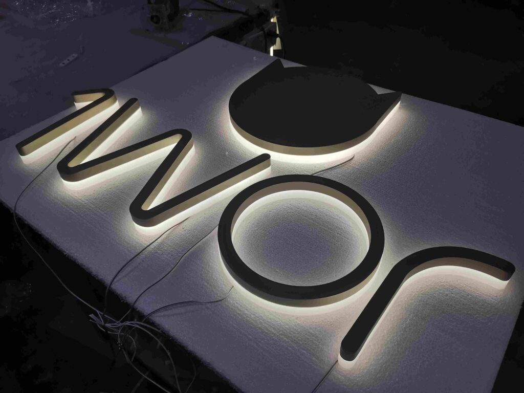Halo Lit Letters-Nighttime