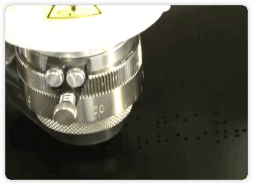 Raster Braille Drill Holes