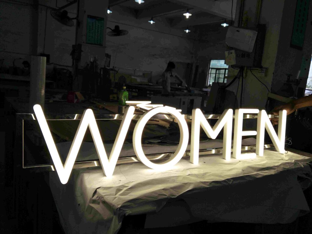 Trimless Front Lit Letters