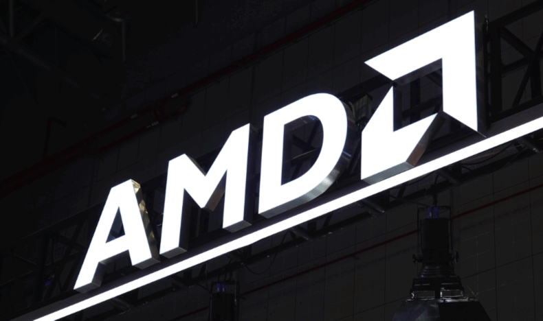 Trimless Front Lit Letters-AMD LOGO