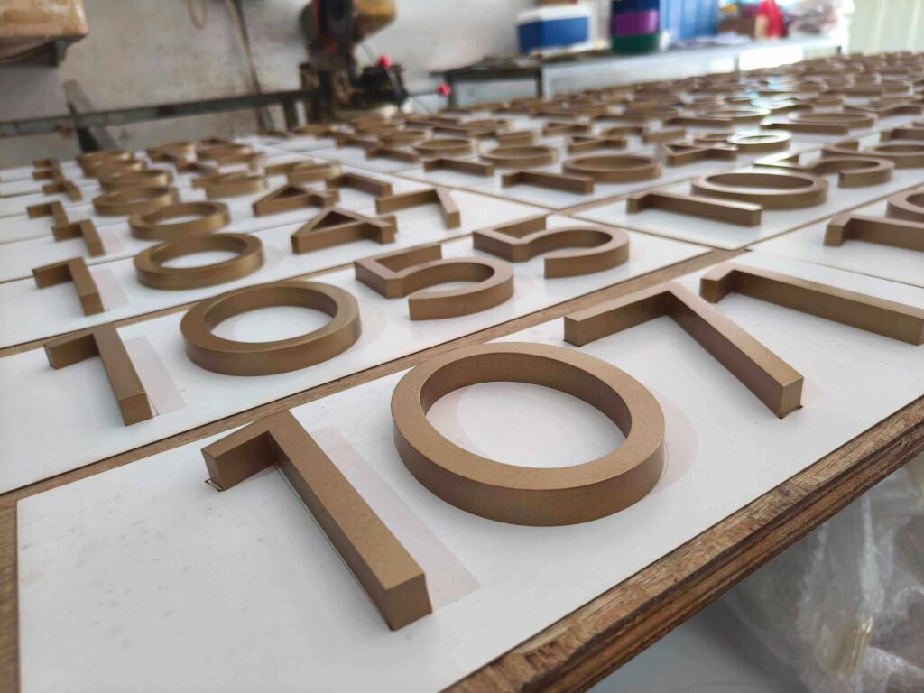 acrylic cut out numbers
