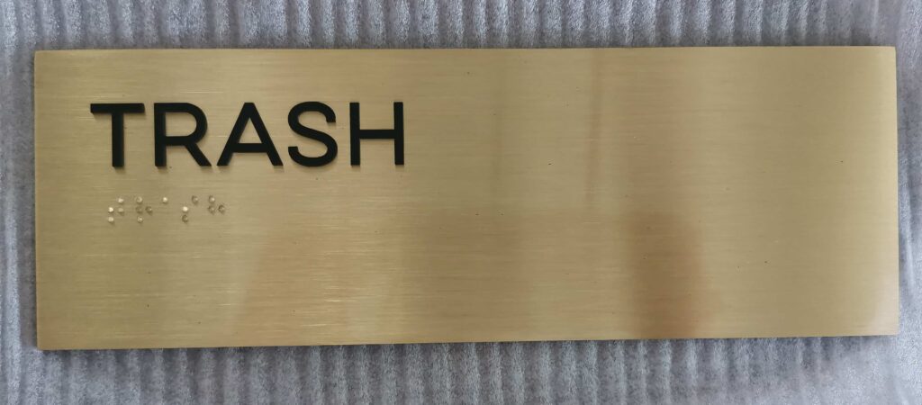 Brass ADA Signs