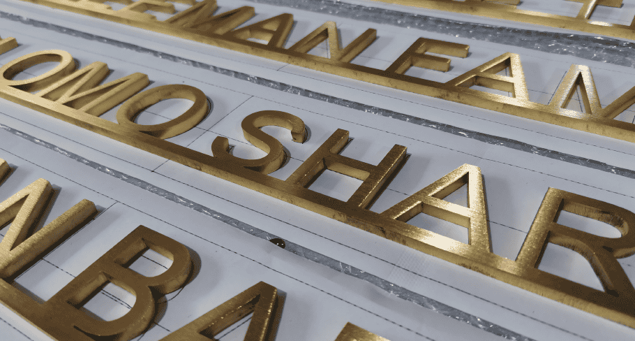 Brass Letters