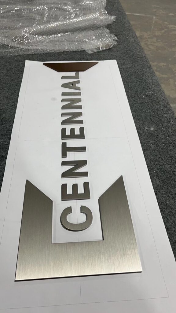 Brushed Metal Signs