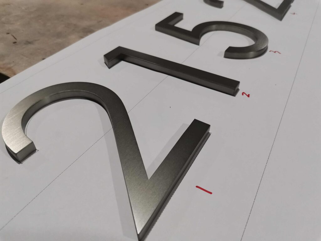 Brushed Metal Signs