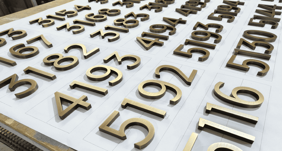 Non-Illuminated Fabricated Letters