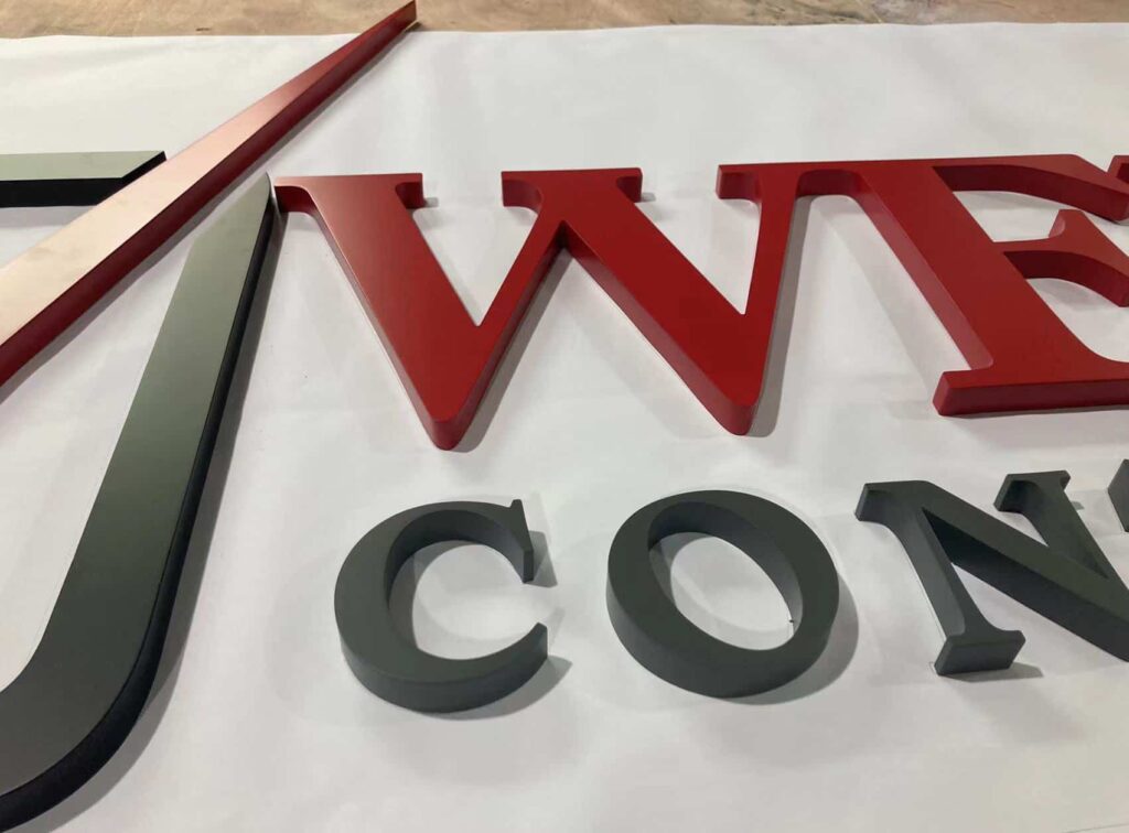 Non-illuminated Welded Metal Letters