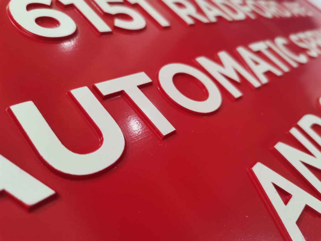 Relief Signage