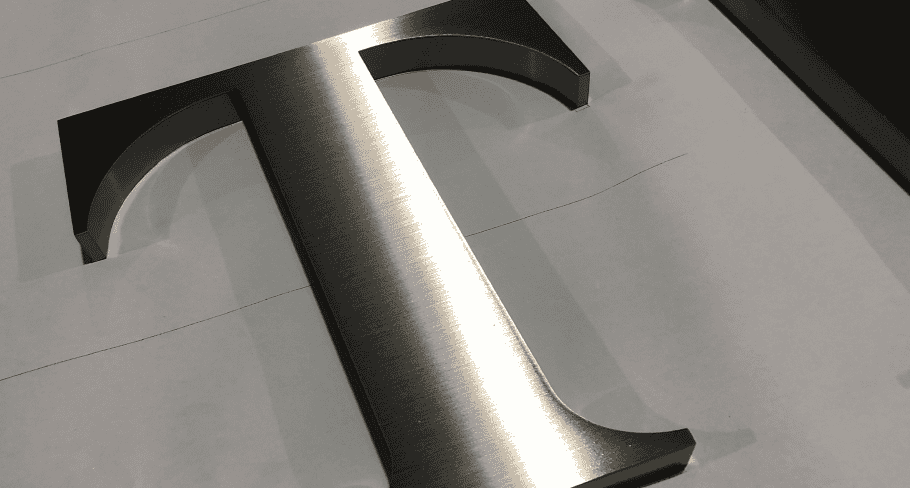 metal letter