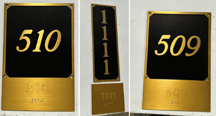 tactile braille signs
