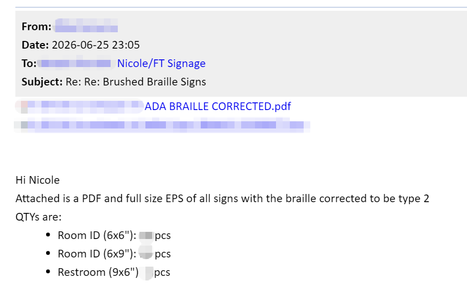 FT Signage Artwork Review-Customer Feedback